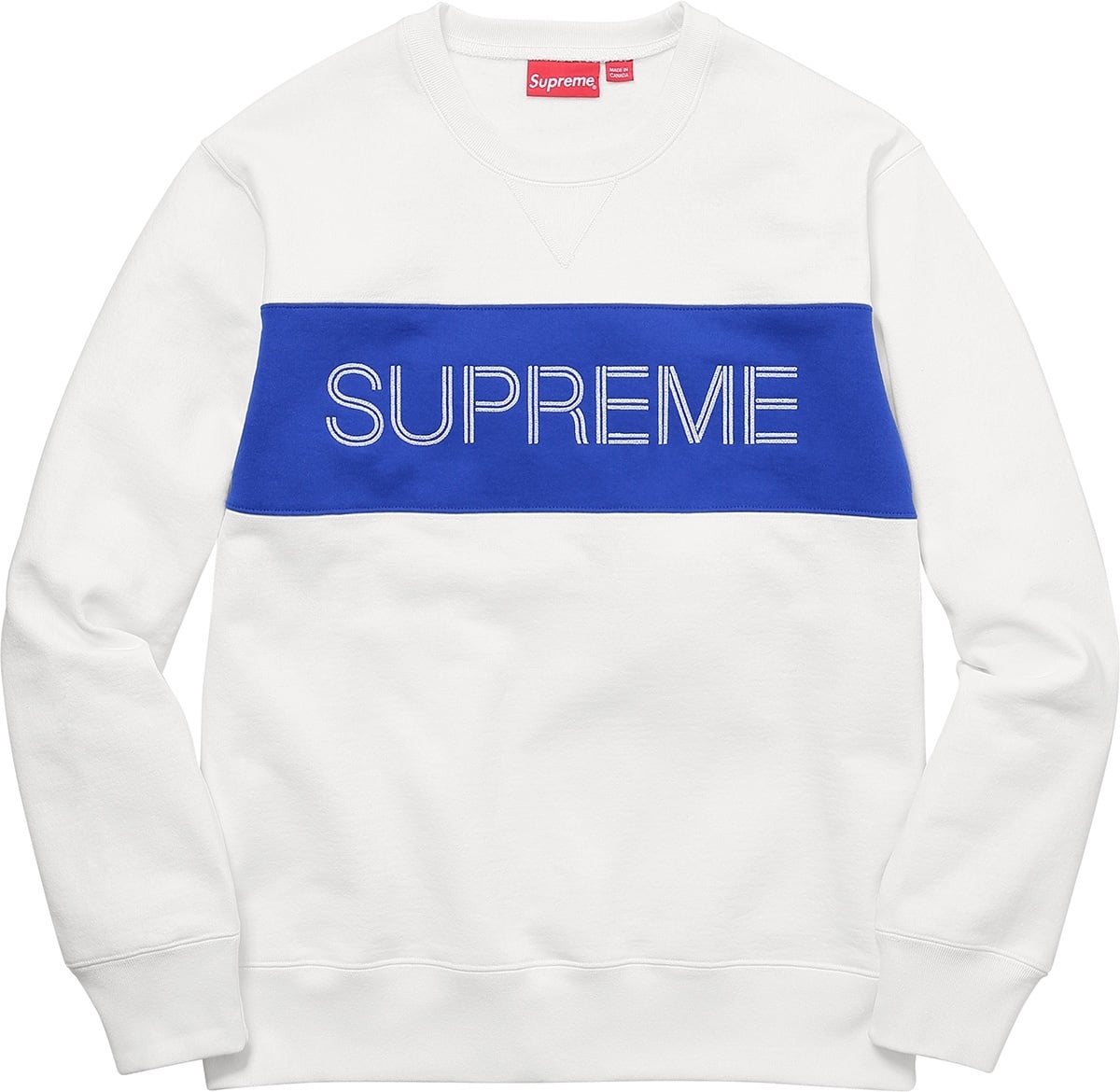 Zig Zag Stitch Panel Crewneck view 2